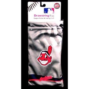 CLEVELAND INDIANS MICROFIBER GLASSES BAG/PORCH NEW MLB LICENSED